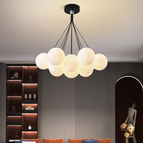 Contemporary Creative Branch Bubbles Iron Resin 7/13 Light Chandelier For Living Room - Image 10