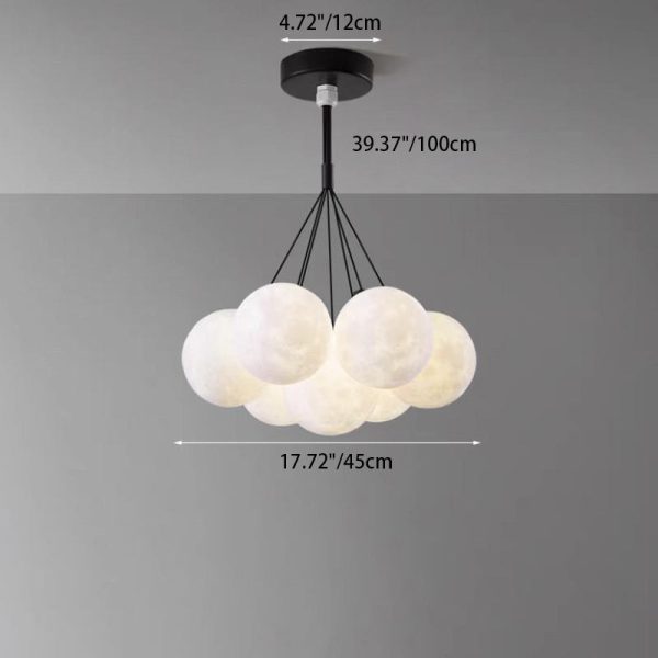 Contemporary Creative Branch Bubbles Iron Resin 7/13 Light Chandelier For Living Room - Image 7