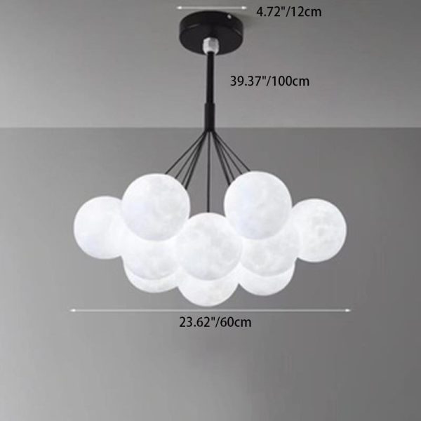 Contemporary Creative Branch Bubbles Iron Resin 7/13 Light Chandelier For Living Room - Image 8