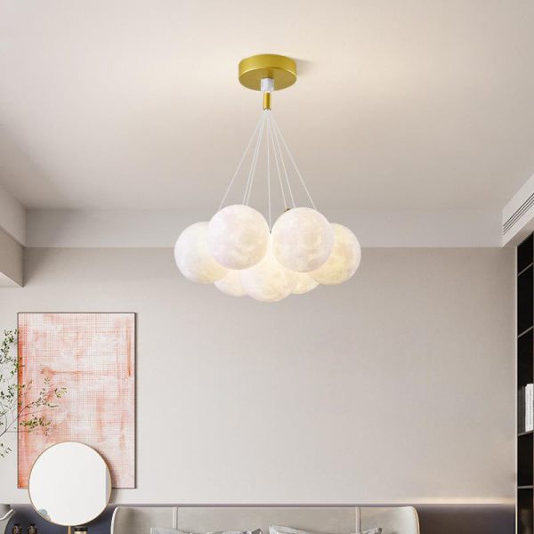 Contemporary Creative Branch Bubbles Iron Resin 7/13 Light Chandelier For Living Room - Image 18