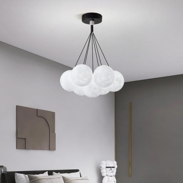 Contemporary Creative Branch Bubbles Iron Resin 7/13 Light Chandelier For Living Room - Image 19