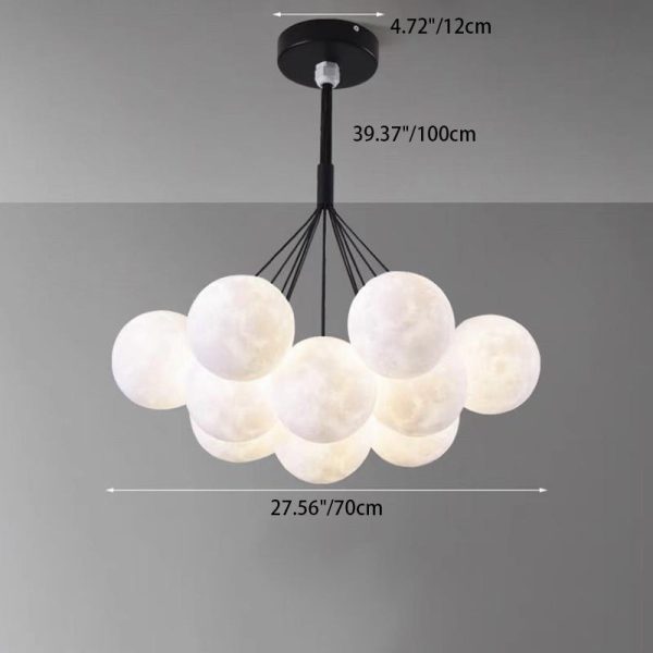 Contemporary Creative Branch Bubbles Iron Resin 7/13 Light Chandelier For Living Room - Image 9