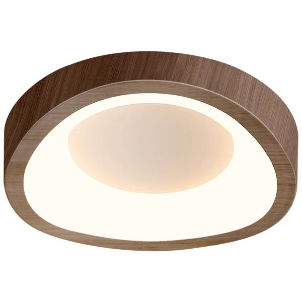 Traditional Japanese Geometric Triangle Iron PE LED Flush Mount Ceiling Light For Living Room - Image 24