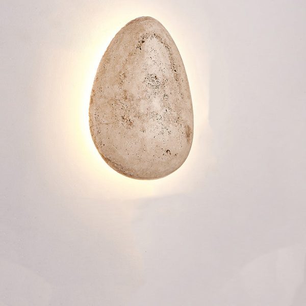 Traditional Japanese Travertine Cobblestone Design LED Waterproof Outdoor Wall Sconce Lamp For Garden - Image 13