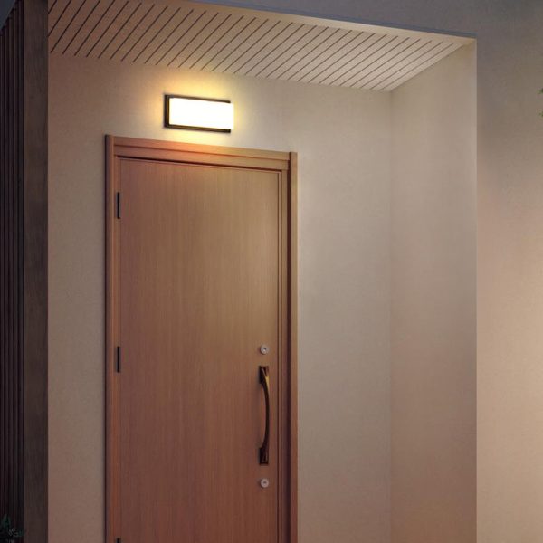 Modern Simplicity Square ABS LED Waterproof Outdoor Wall Sconce Lamp For Garden - Image 11