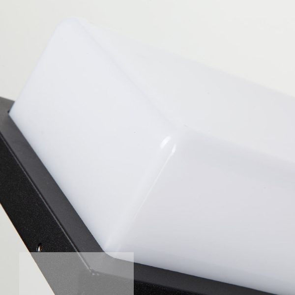 Modern Simplicity Square ABS LED Waterproof Outdoor Wall Sconce Lamp For Garden - Image 10