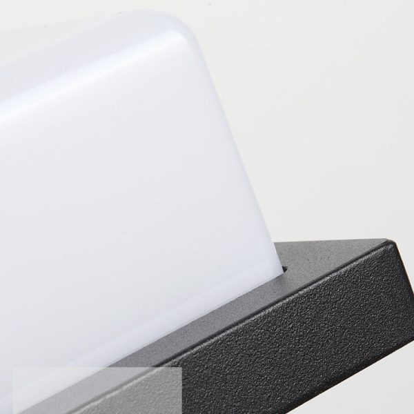Modern Simplicity Square ABS LED Waterproof Outdoor Wall Sconce Lamp For Garden - Image 9