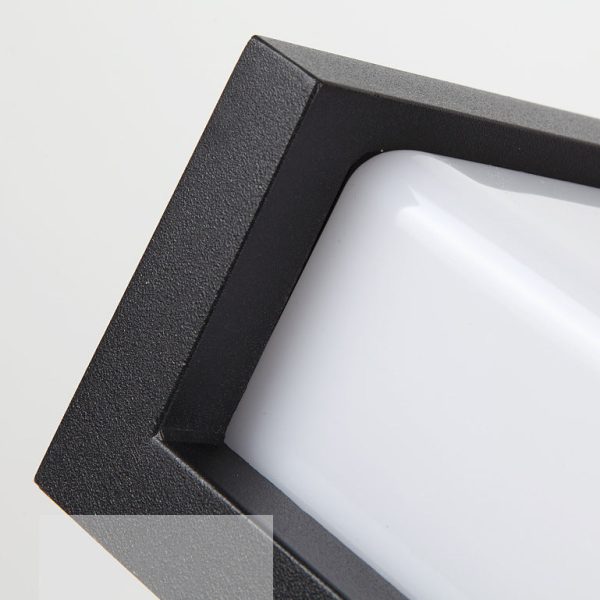 Modern Simplicity Square ABS LED Waterproof Outdoor Wall Sconce Lamp For Garden - Image 8