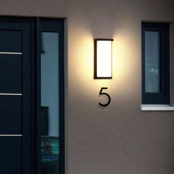 Modern Simplicity Square ABS LED Waterproof Outdoor Wall Sconce Lamp For Garden - Image 2