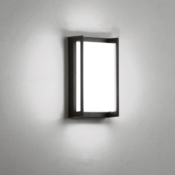 Modern Simplicity Rectangular ABS LED Waterproof Outdoor Wall Sconce Lamp For Garden - Image 9
