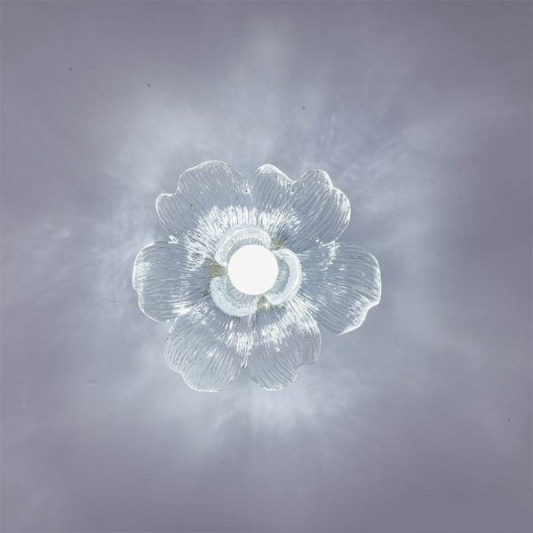 Contemporary Luxury Hardware Petal Resin Shade 1-Light Semi-Flush Mount Ceiling Light For Living Room - Image 13