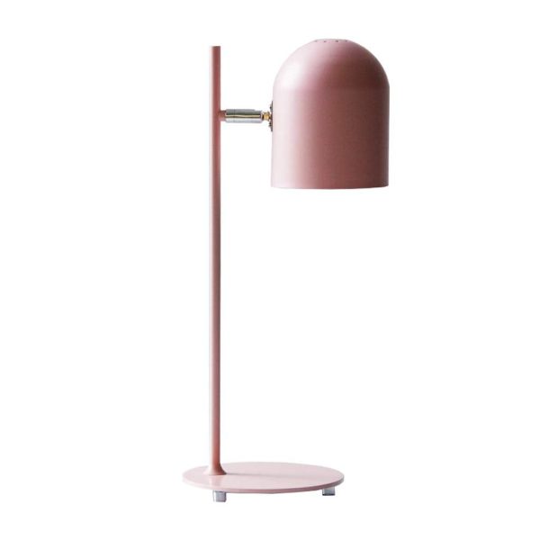 Contemporary Scandinavian Macaron Rotatable Adjustable Iron Round Shade 1-Light Table Lamp For Bedroom - Image 9
