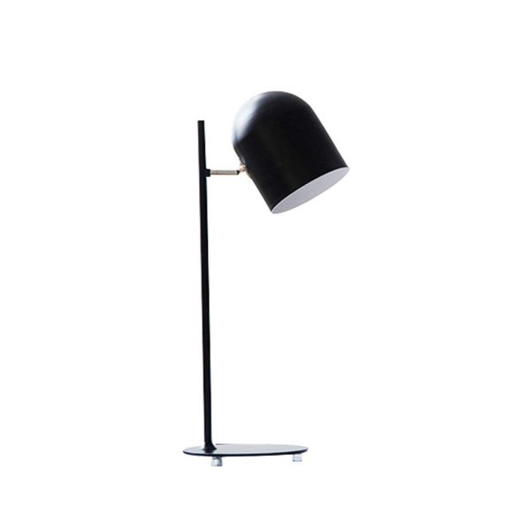 Contemporary Scandinavian Macaron Rotatable Adjustable Iron Round Shade 1-Light Table Lamp For Bedroom - Image 10