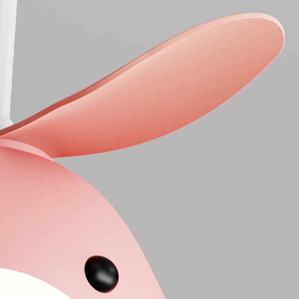 Contemporary Scandinavian Cartoon Whale Plane Iron Acrylic Shade ABS Fan LED Downrods Ceiling Fan Light For Bedroom - Image 4