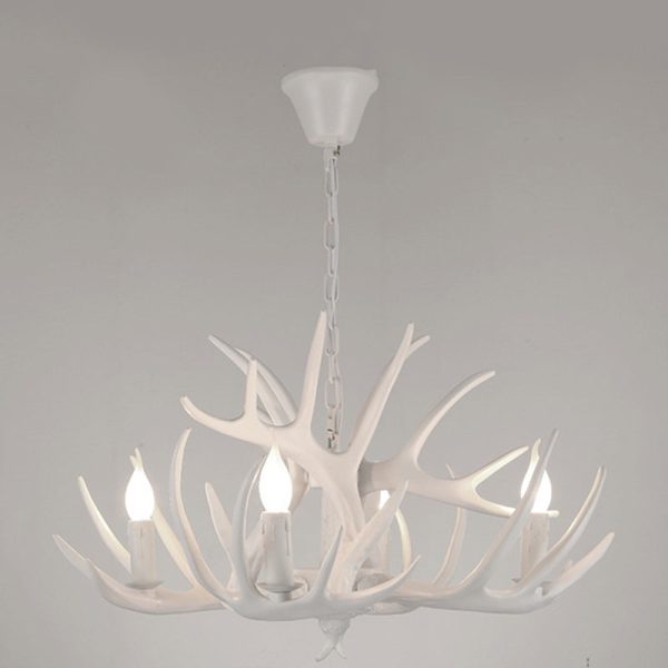 Modern Art Deco Antler Shaped Iron PVC 4/6/8/9/12 Light Chandelier For Dining Room - Image 18
