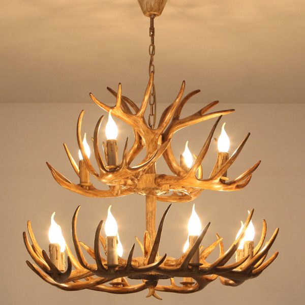 Modern Art Deco Antler Shaped Iron PVC 4/6/8/9/12 Light Chandelier For Dining Room - Image 11