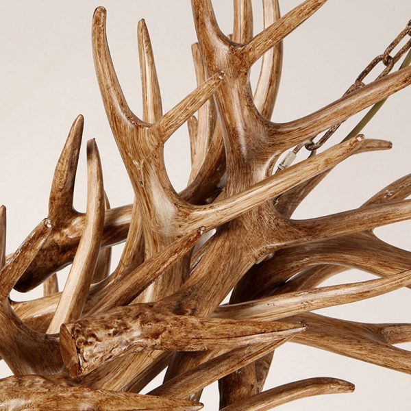 Modern Art Deco Antler Shaped Iron PVC 4/6/8/9/12 Light Chandelier For Dining Room - Image 8
