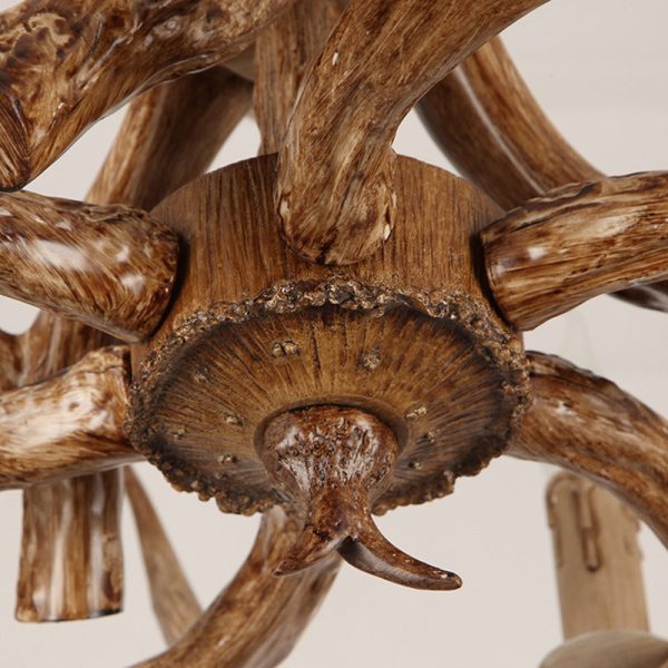 Modern Art Deco Antler Shaped Iron PVC 4/6/8/9/12 Light Chandelier For Dining Room - Image 9