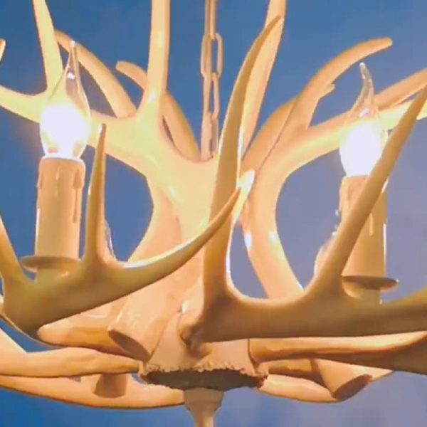 Modern Art Deco Antler Shaped Iron PVC 4/6/8/9/12 Light Chandelier For Dining Room - Image 10