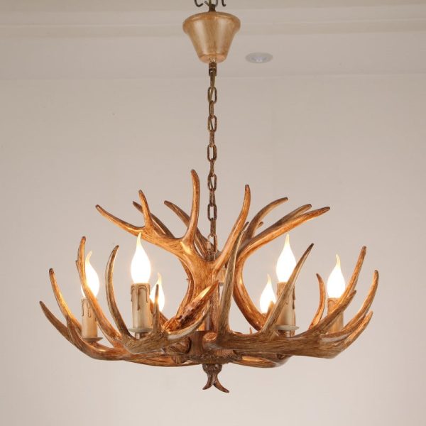 Modern Art Deco Antler Shaped Iron PVC 4/6/8/9/12 Light Chandelier For Dining Room - Image 14