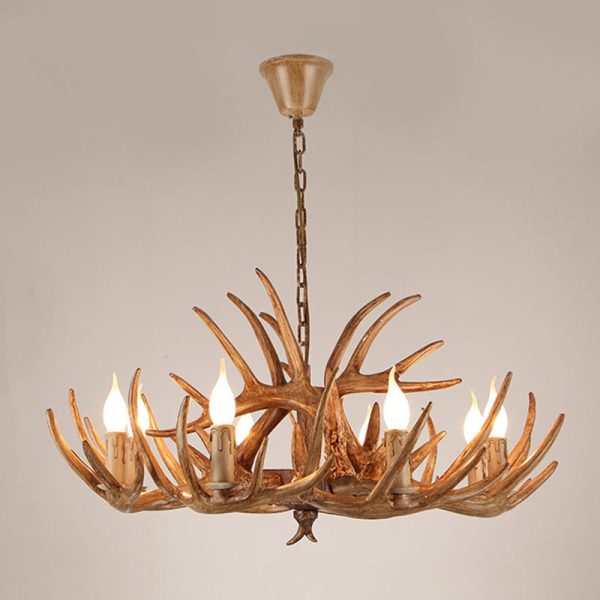Modern Art Deco Antler Shaped Iron PVC 4/6/8/9/12 Light Chandelier For Dining Room - Image 15