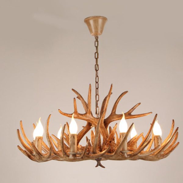 Modern Art Deco Antler Shaped Iron PVC 4/6/8/9/12 Light Chandelier For Dining Room - Image 17