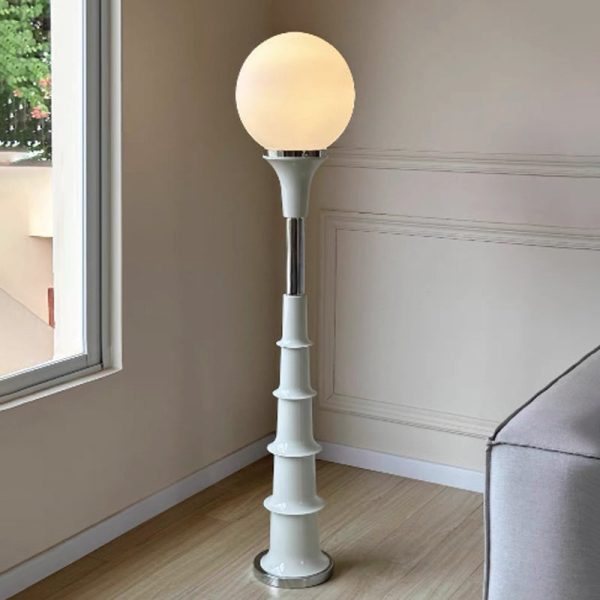 Contemporary Creative Colorful Lollipop Shape Round Orb Iron Rotational Molding LED Standing Floor Lamp For Living Room - Image 3