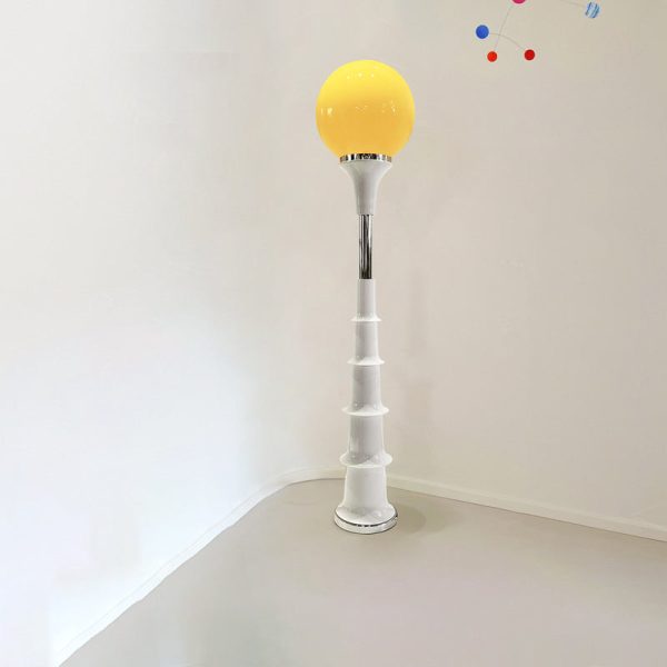 Contemporary Creative Colorful Lollipop Shape Round Orb Iron Rotational Molding LED Standing Floor Lamp For Living Room - Image 10