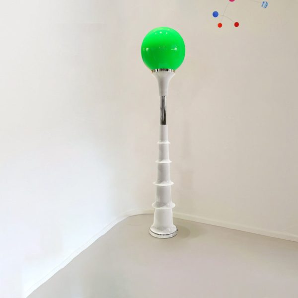 Contemporary Creative Colorful Lollipop Shape Round Orb Iron Rotational Molding LED Standing Floor Lamp For Living Room - Image 14