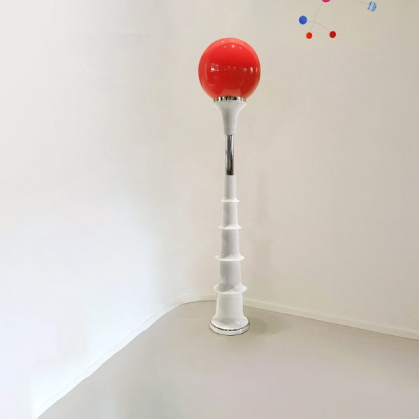 Contemporary Creative Colorful Lollipop Shape Round Orb Iron Rotational Molding LED Standing Floor Lamp For Living Room - Image 13