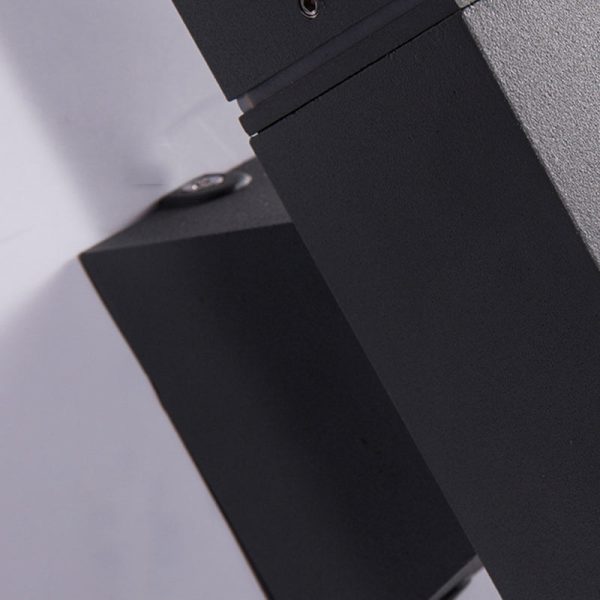 Modern Minimalist Waterproof Rectangle Aluminum Acrylic LED Wall Sconce Lamp For Outdoor - Image 12