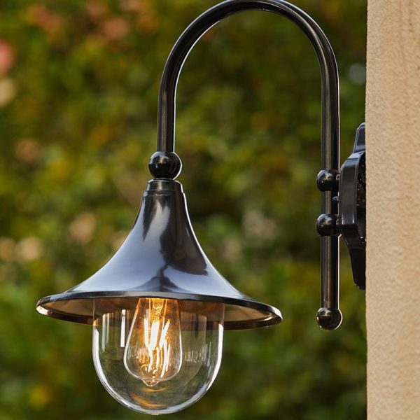 Contemporary Industrial Waterproof Horn Shape Round Cone Aluminum Acrylic 1-Light Wall Sconce Lamp For Outdoor - Image 3