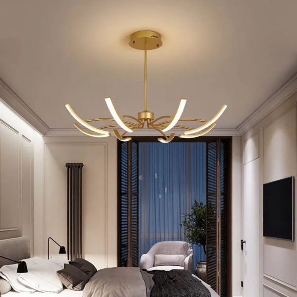 Contemporary Luxury Iron Acrylic Spider LED Chandelier for Living Room - Image 21