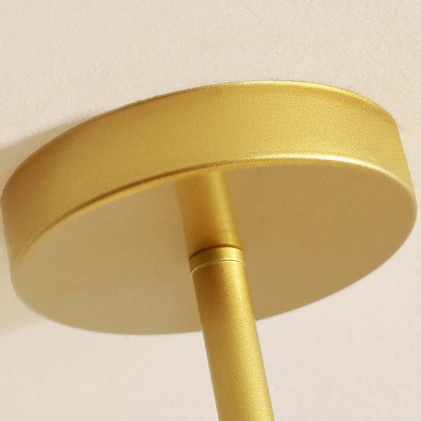 Contemporary Nordic Round Branch PC Iron 45-Light Chandeliers For Living Room - Image 6