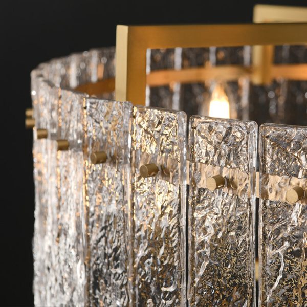 Modern Luxury Round Rectangle Glass Brass 5/6/8/10 Light Chandelier Island Light For Dining Room - Image 10