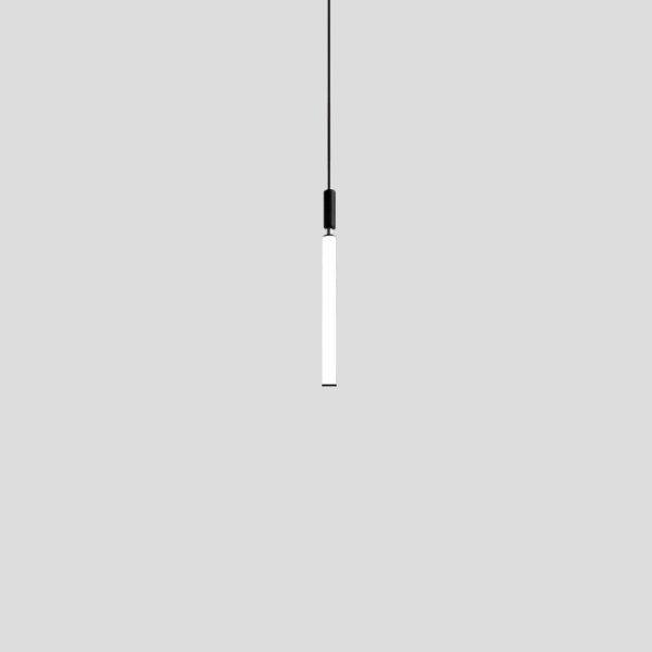 Modern Minimalist Aluminum Acrylic Strip LED Pendant Light For Bedside - Image 15