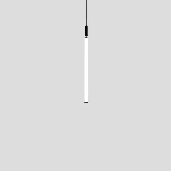 Modern Minimalist Aluminum Acrylic Strip LED Pendant Light For Bedside - Image 16