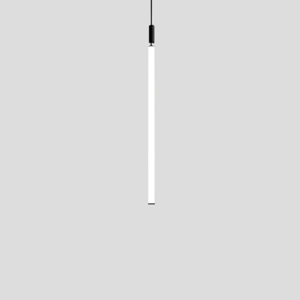 Modern Minimalist Aluminum Acrylic Strip LED Pendant Light For Bedside - Image 17