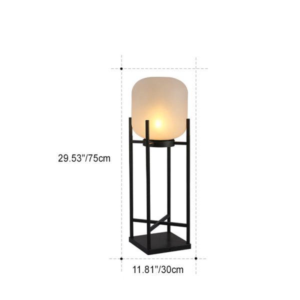 Modern Simplicity Solar Waterproof Cylinder Stainless Steel Acrylic LED Standing Floor Lamp For Outdoor Patio - Image 5