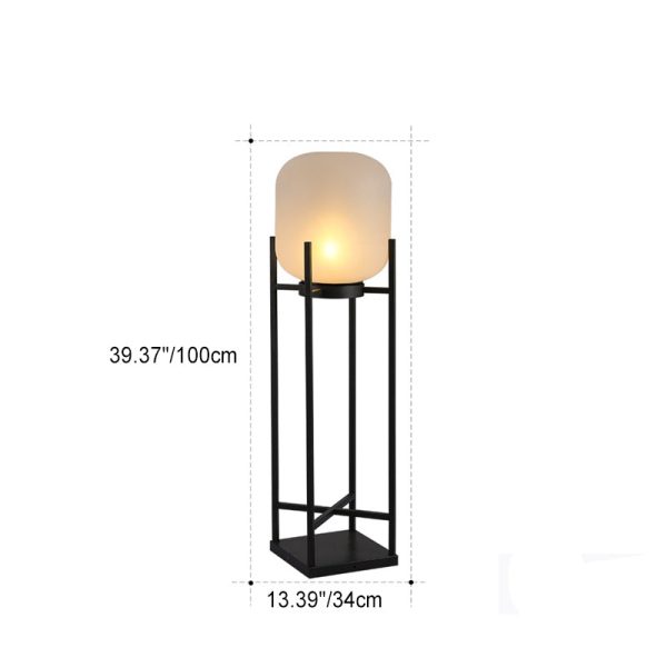 Modern Simplicity Solar Waterproof Cylinder Stainless Steel Acrylic LED Standing Floor Lamp For Outdoor Patio - Image 6