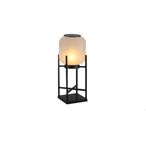 Modern Simplicity Solar Waterproof Cylinder Stainless Steel Acrylic LED Standing Floor Lamp For Outdoor Patio - Image 17