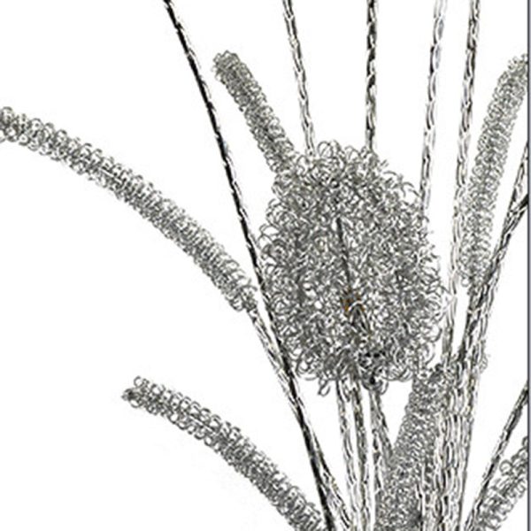Modern Art Deco Aluminum Wire Weaving Vase LED Standing Floor Lamp For Living Room - Image 7