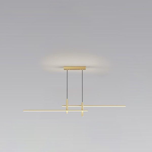 Modern Minimalist Iron Aluminum Silica Strip Spotlight LED Chandeliers Island Light For Dining Room - Image 23