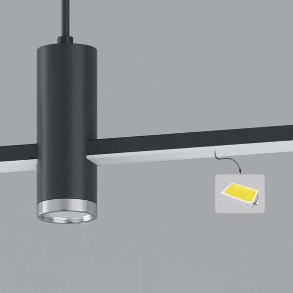 Modern Minimalist Iron Aluminum Silica Strip Spotlight LED Chandeliers Island Light For Dining Room - Image 13