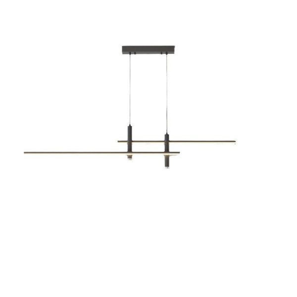 Modern Minimalist Iron Aluminum Silica Strip Spotlight LED Chandeliers Island Light For Dining Room - Image 29