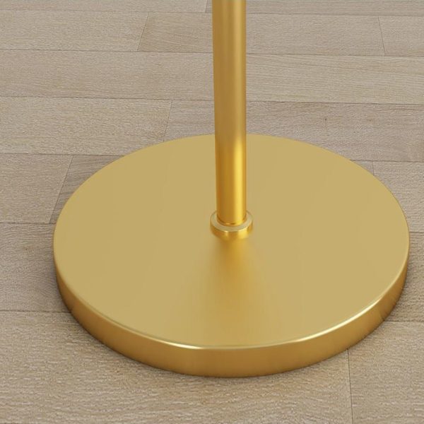Contemporary Nordic Iron Feather Crystal Oval 1-Light Standing Floor Lamp For Living Room - Image 8