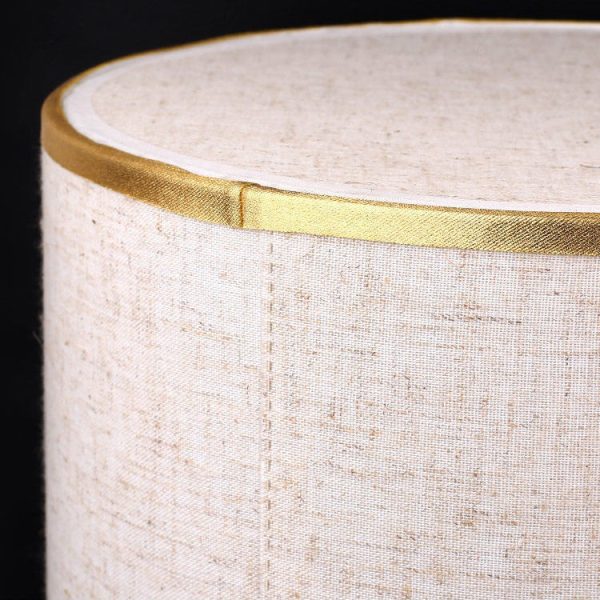 Contemporary Retro Fabric Metal Cylinder Touch Sensor Dimmable 1-Light Table Lamp For Bedside - Image 8
