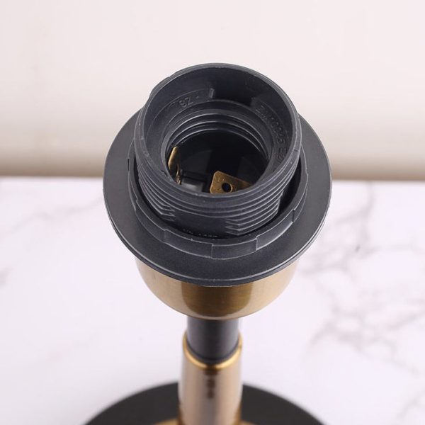 Contemporary Retro Fabric Metal Cylinder Touch Sensor Dimmable 1-Light Table Lamp For Bedside - Image 9