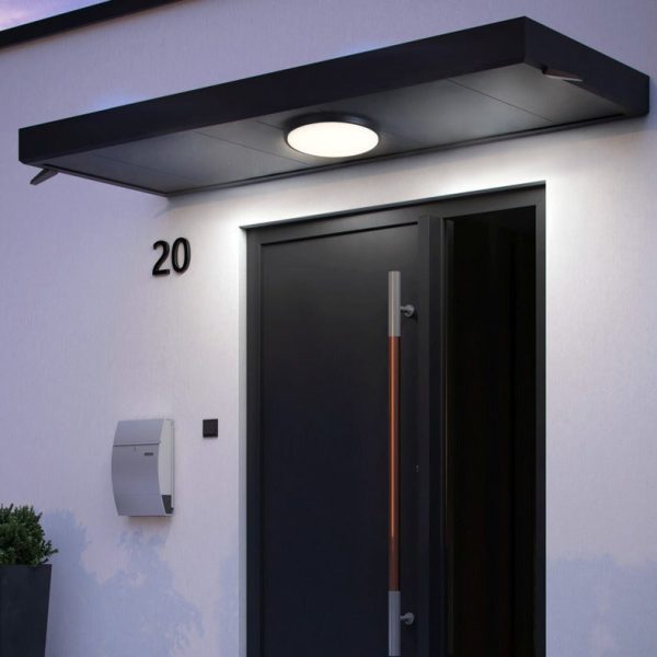Modern Minimalist Waterproof Aluminum Alloy PC Round Square LED Flush Mount Ceiling Light For Outdoor Patio - Image 16