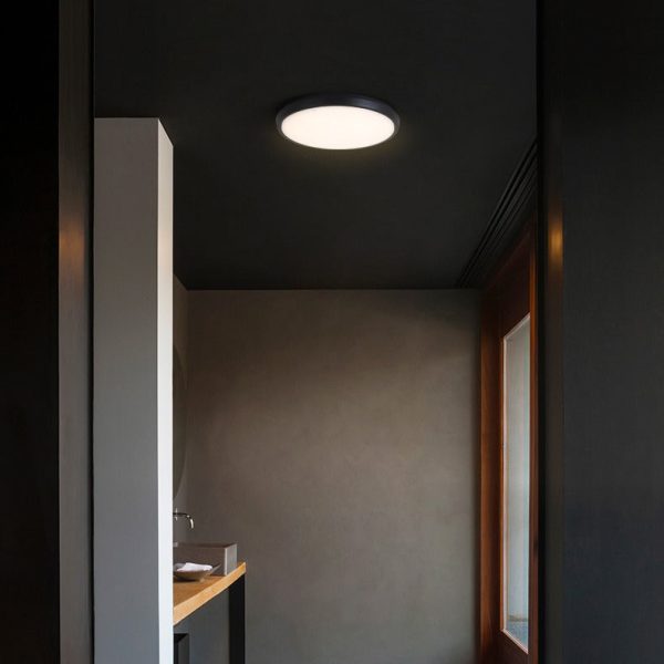 Modern Minimalist Waterproof Aluminum Alloy PC Round Square LED Flush Mount Ceiling Light For Outdoor Patio - Image 18